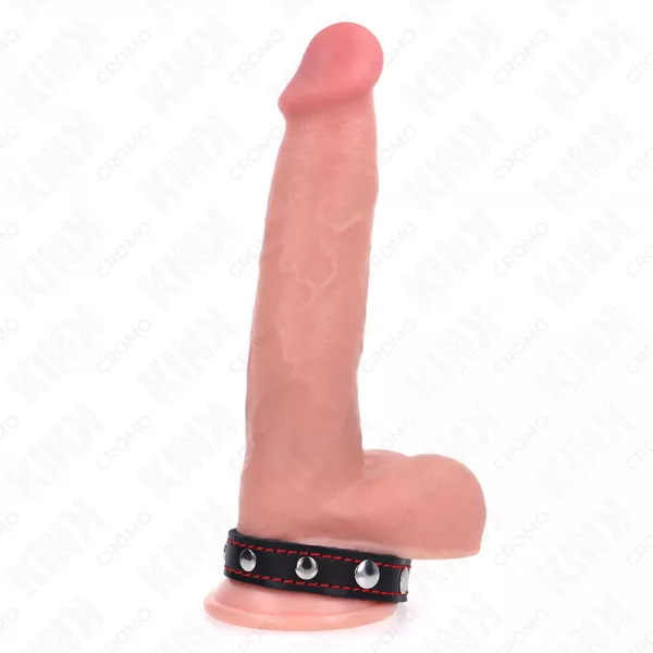 KINK - ANNEAU P�NIS EN CUIR AVEC POINTES 21,5 X 1,6 CM