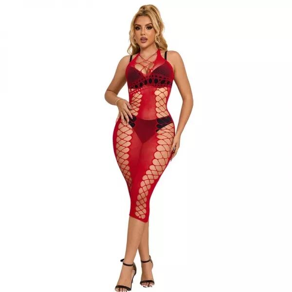 SUBBLIME - 952327 ROBE LONGUE R�SEILLE ROUGE TAILLE UNIQUE