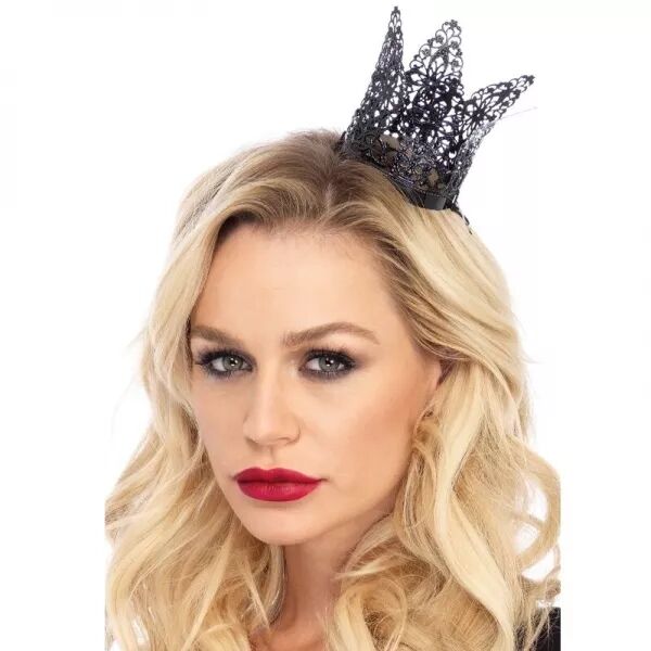 LEG AVENUE - MINI COURONNE EN FILIGRANE M�TAL NOIR