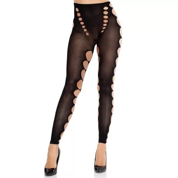 LEG AVENUE - BAS OPAQUES SANS COUTURE AVEC D�COUPE AUX PIEDS NOIRS