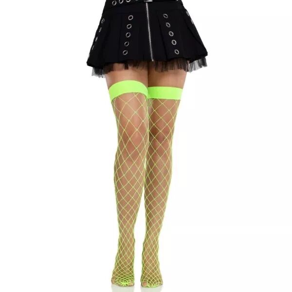 LEG AVENUE - COLLANTS R�SILLE LARGES VERT FLUO