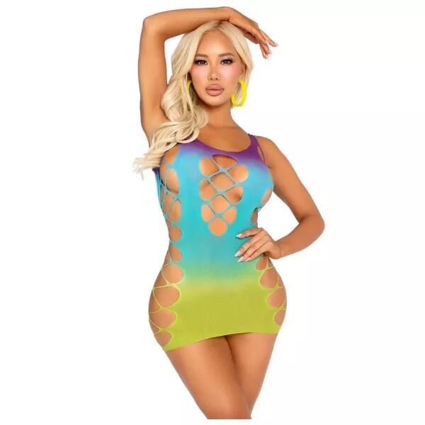 LEG AVENUE - MINI ROBE SANS COUTURE AVEC OUVERTURES OC�AN