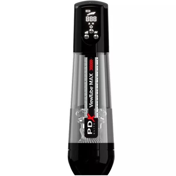 PDX ELITE - VIEWTUBE MAX VIEW MASTURBATEUR AUTOMATIQUE AVEC ASPIRATION TRANSPARENTE