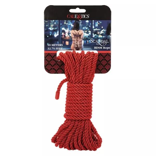 CALEXOTICS - SCANDAL CORDE BDSM ROUGE 10 M