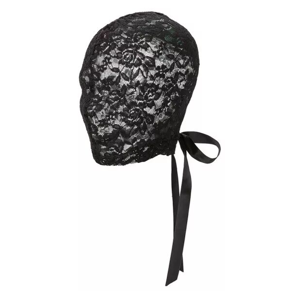 CALEXOTICS - SCANDAL CAGOULE EN DENTELLE NOIRE AVEC N?UD
