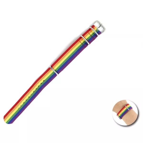 FIERT� - BRACELET DRAPEAU ARC-EN-CIEL